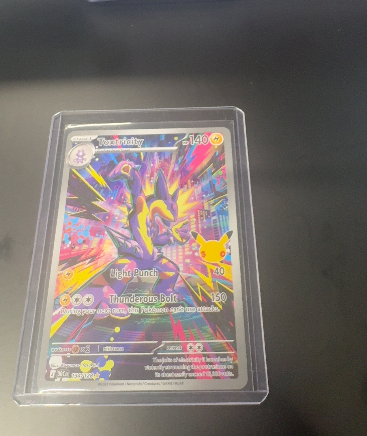 2025 Pokémon Phantasmal Flames #134 Toxtricity — front