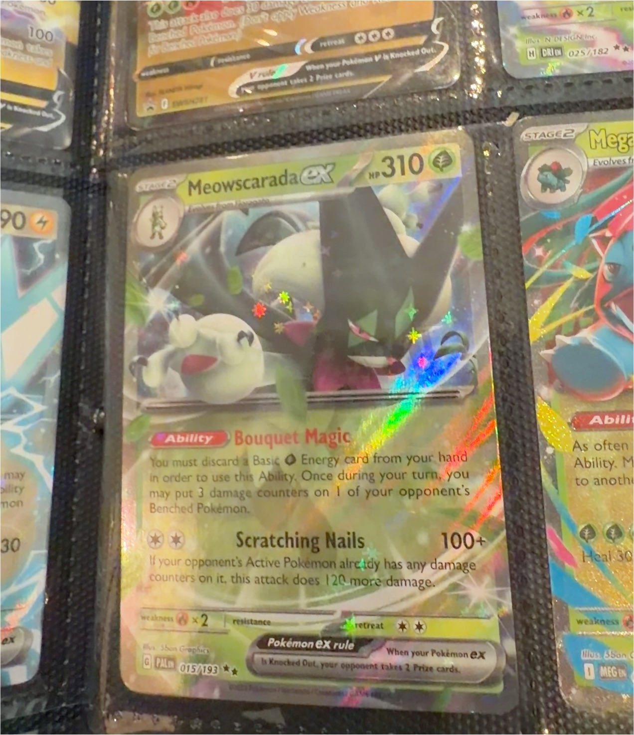 2023 Pokémon Scarlet & Violet—Paldea Evolved #015 Meowscarada ex — front