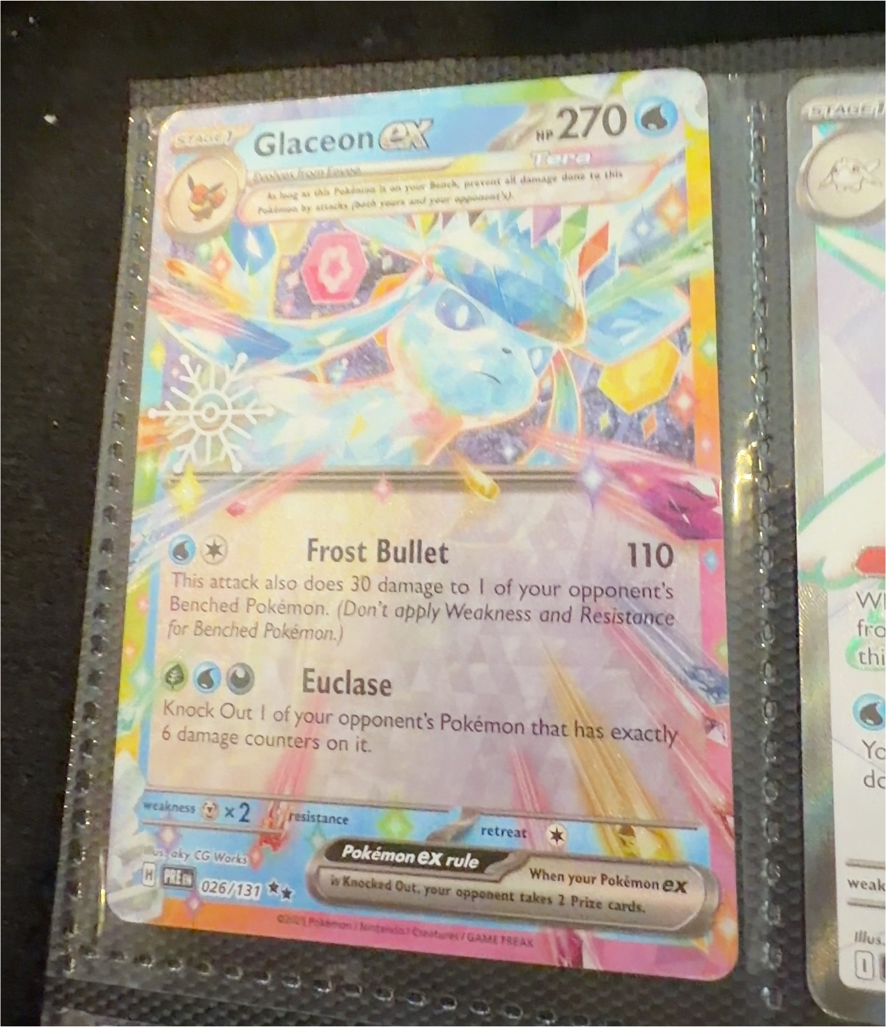 2026 Pokémon Mega Evolution—Perfect Order #026 Glaceon ex — front