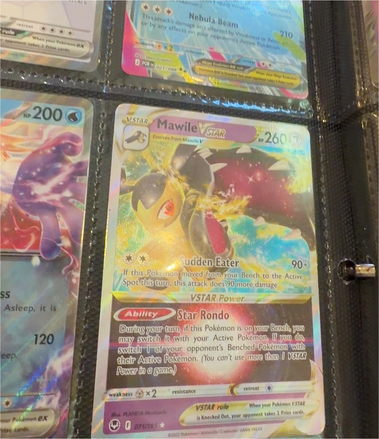 2022 Pokémon Sword & Shield Silver Tempest #072 Mawile VSTAR — front