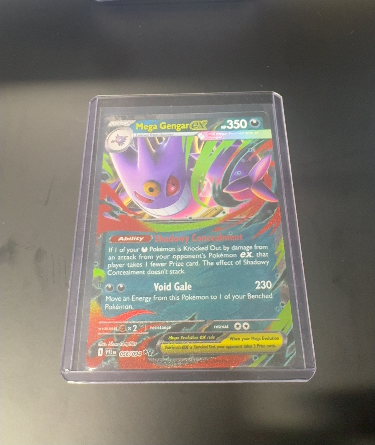 2025 Pokémon Mega Evolution—Phantasmal Flames #056 Mega Gengar ex — front