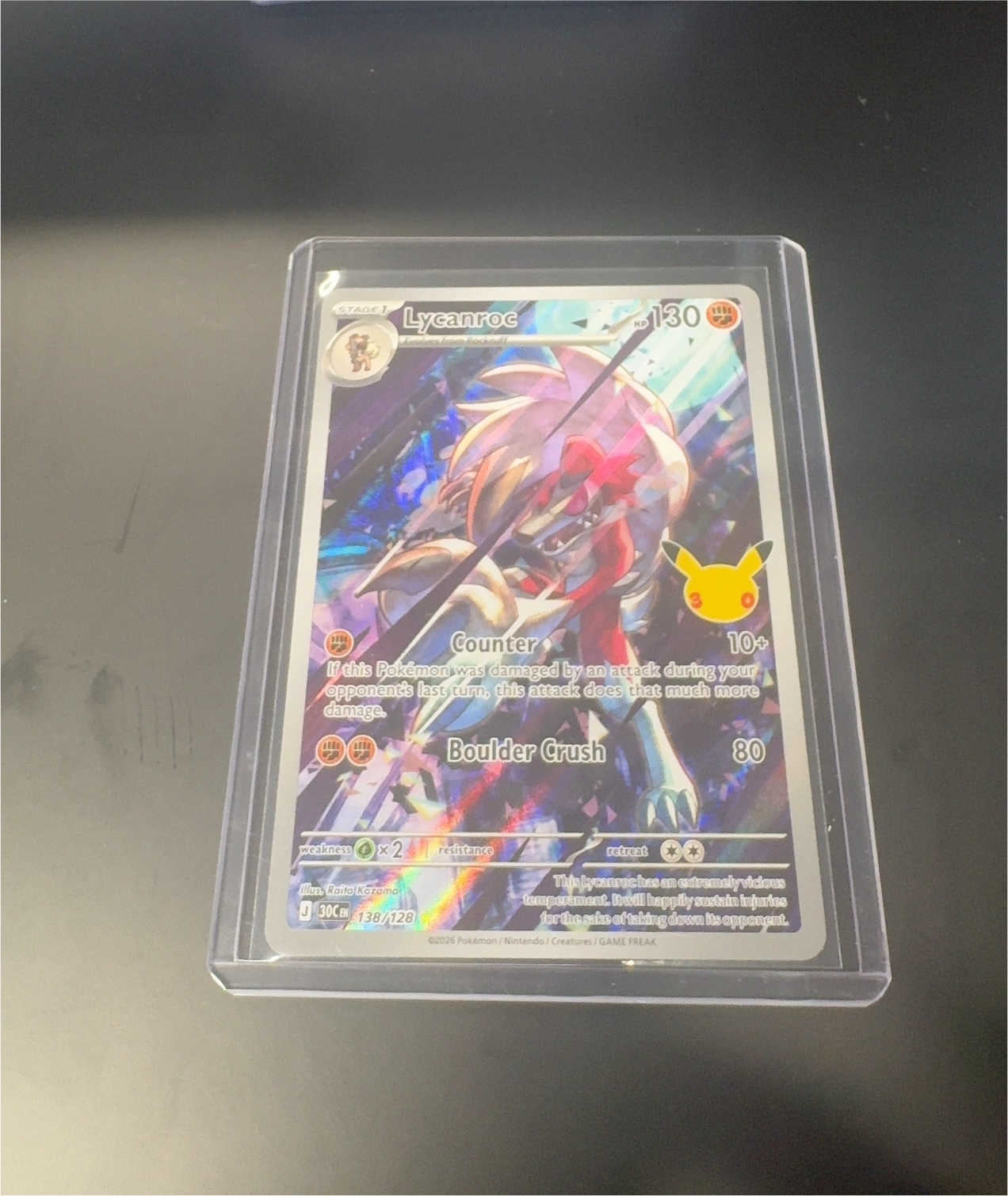 2026 Pokémon Mega Evolution—Perfect Order #138 Lycanroc — front