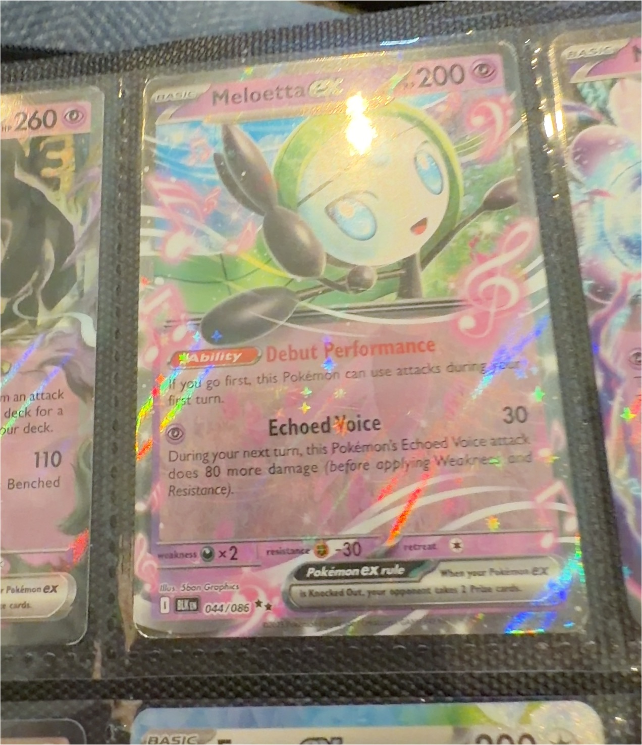 2025 Pokémon Black Bolt #044 Meloetta ex — front