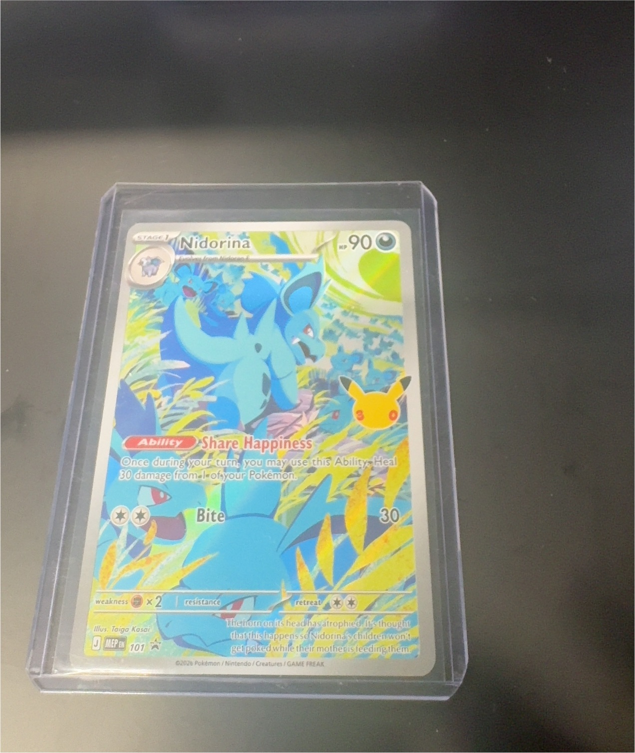2026 Pokémon MEP #101 Nidorina — front