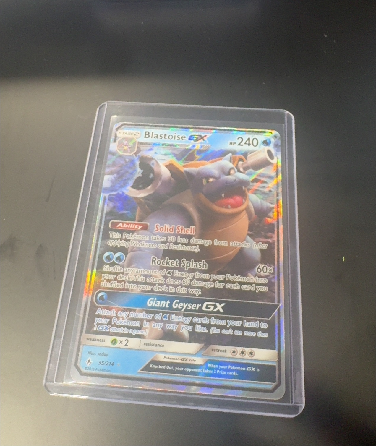 2019 Pokémon #35 Blastoise GX — front