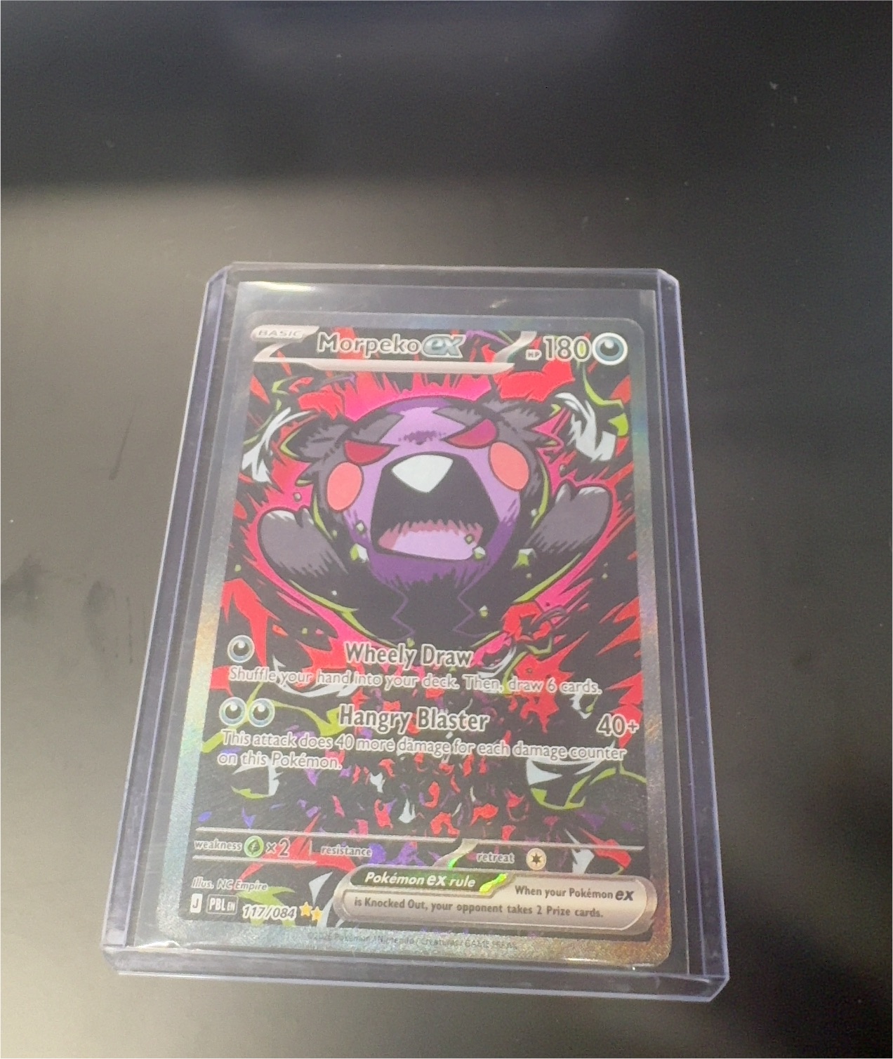 2025 Pokémon Black Bolt #117 Morpeko ex — front