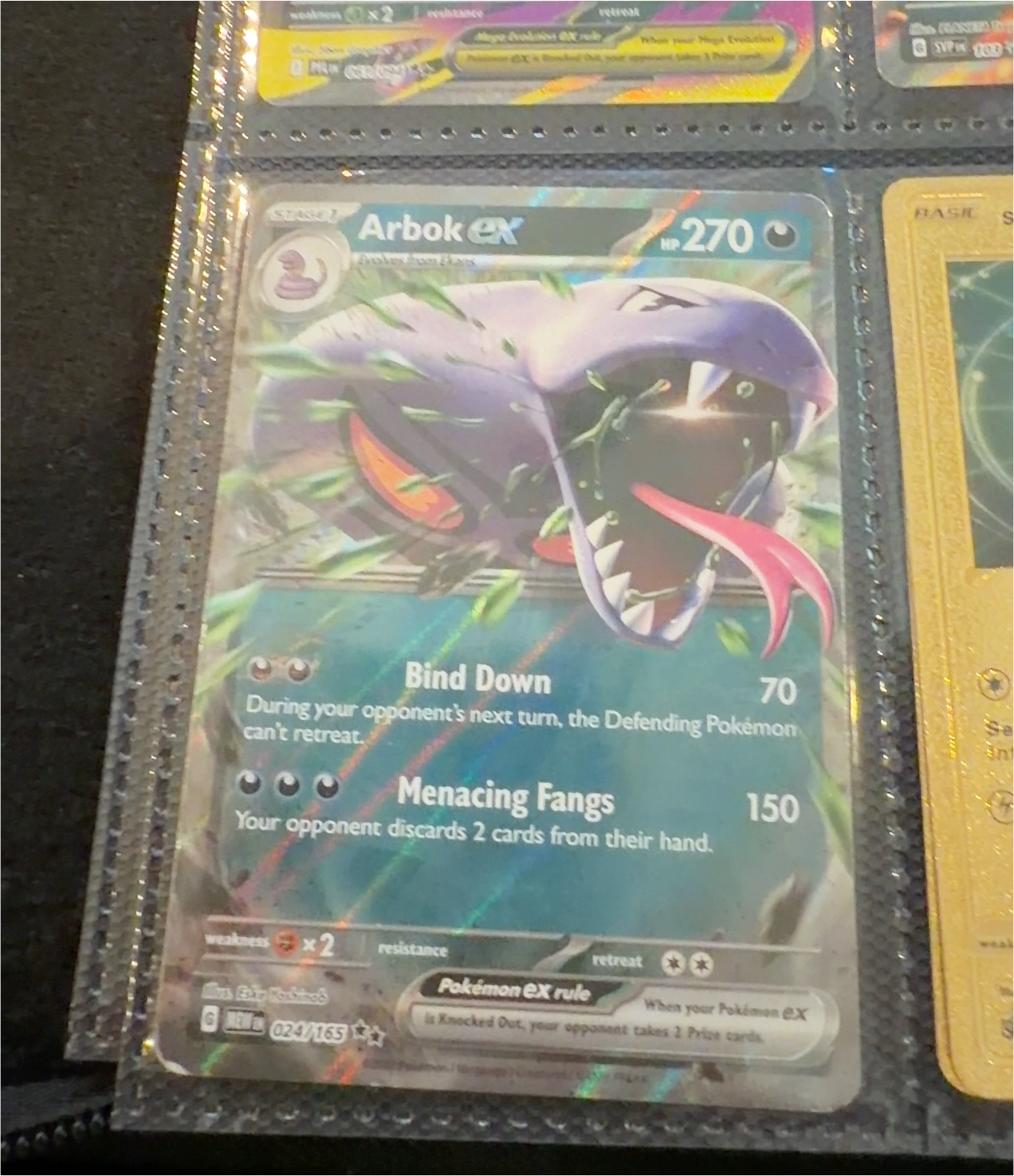 2023 Pokémon Scarlet & Violet—151 #024 Arbok ex — front