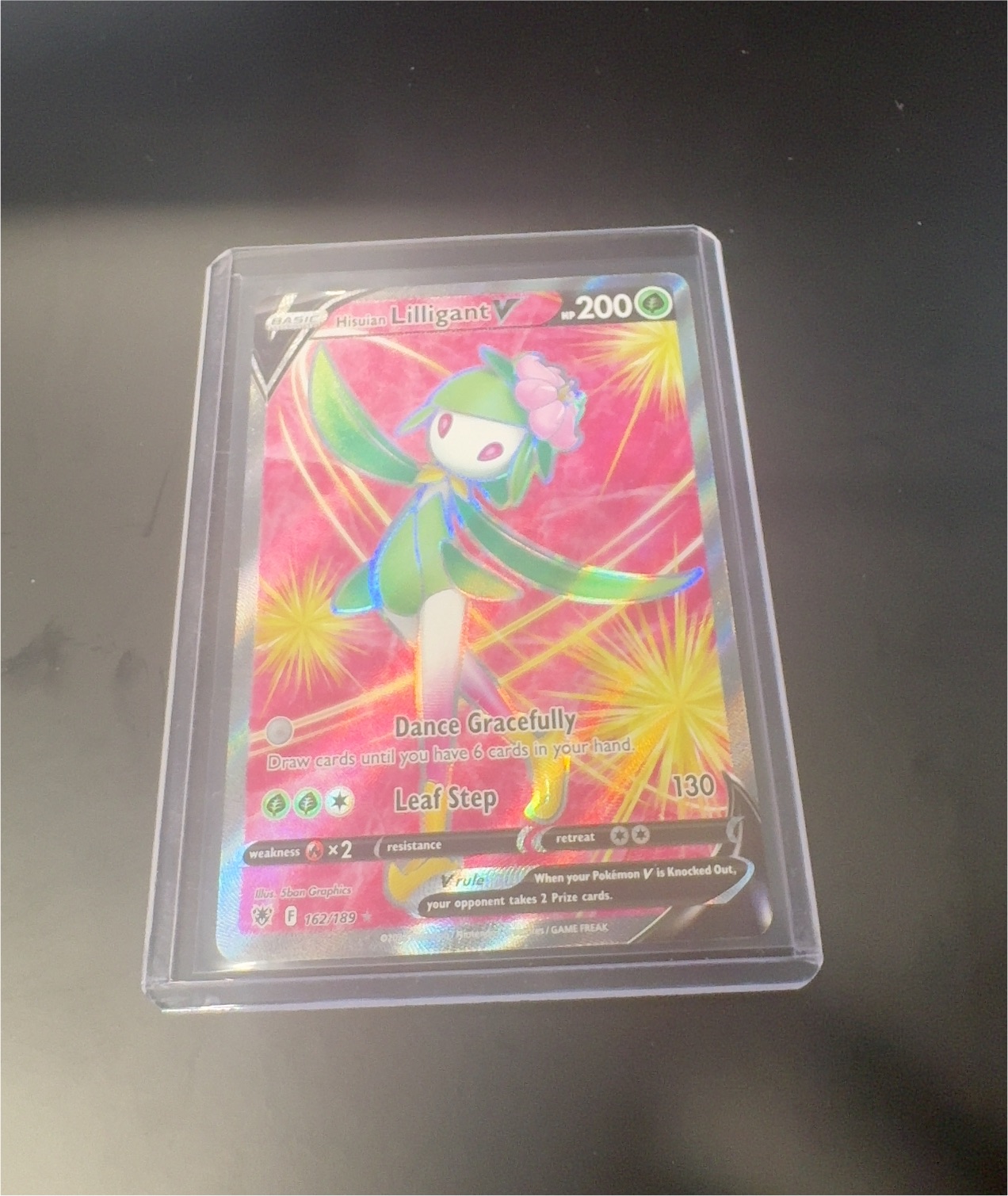 2022 Pokémon Astral Radiance #162 Hisuian Lilligant V — front