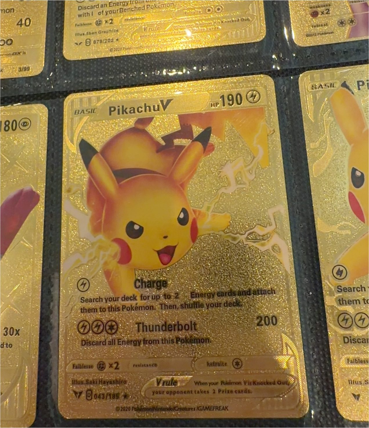 2020 Pokémon Vivid Voltage #043 Pikachu V — front