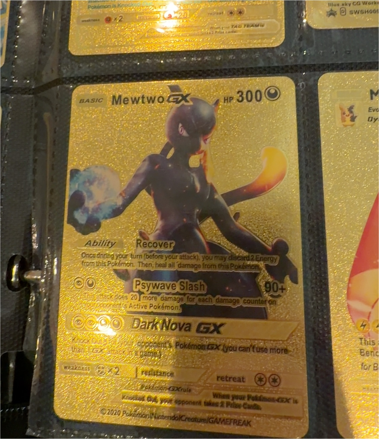 2020 Pokémon Hidden Fates #31 Mewtwo GX — front