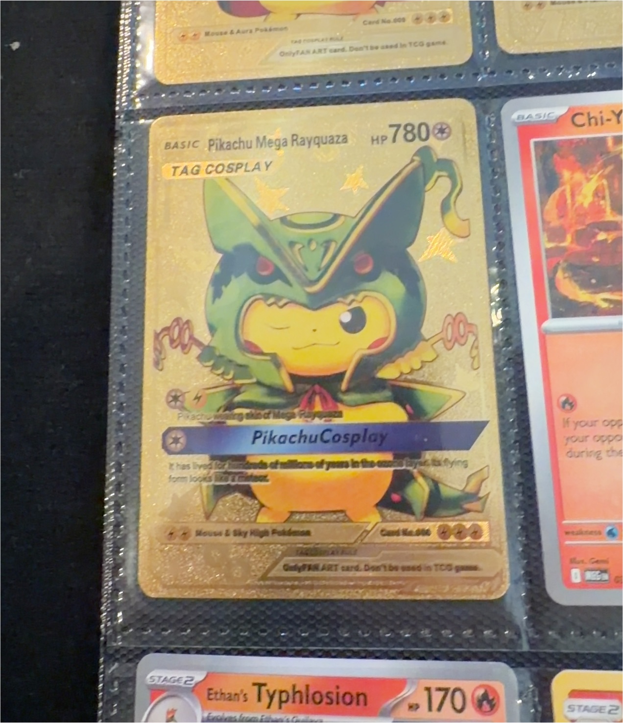 2025 Pokémon OnlyFANART #000 Pikachu Mega Rayquaza — front