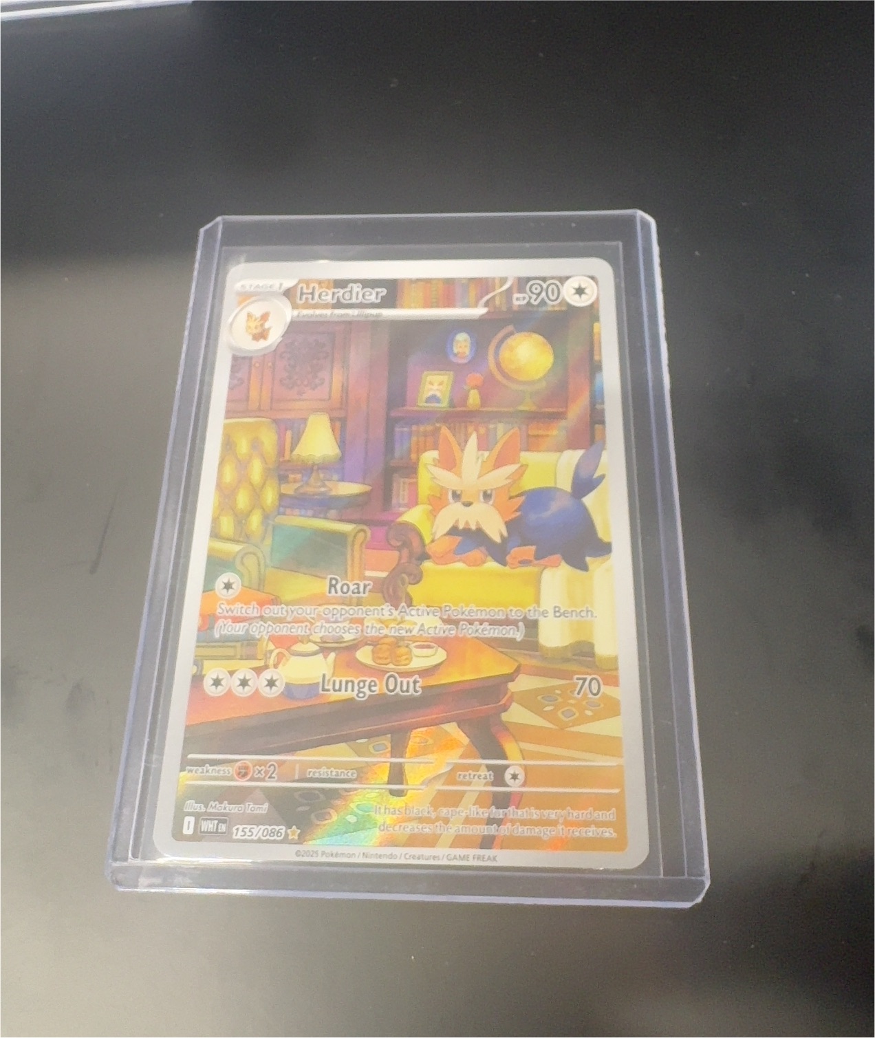 2025 Pokémon White Flare #155 Herdier — front