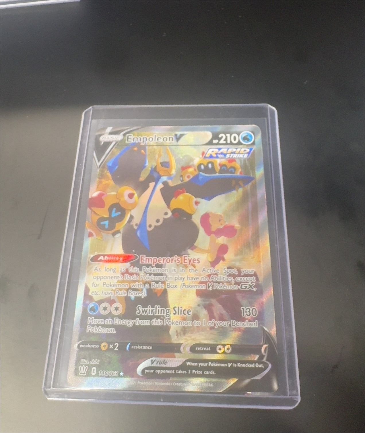 2021 Pokémon Battle Styles #146 Empoleon V — front