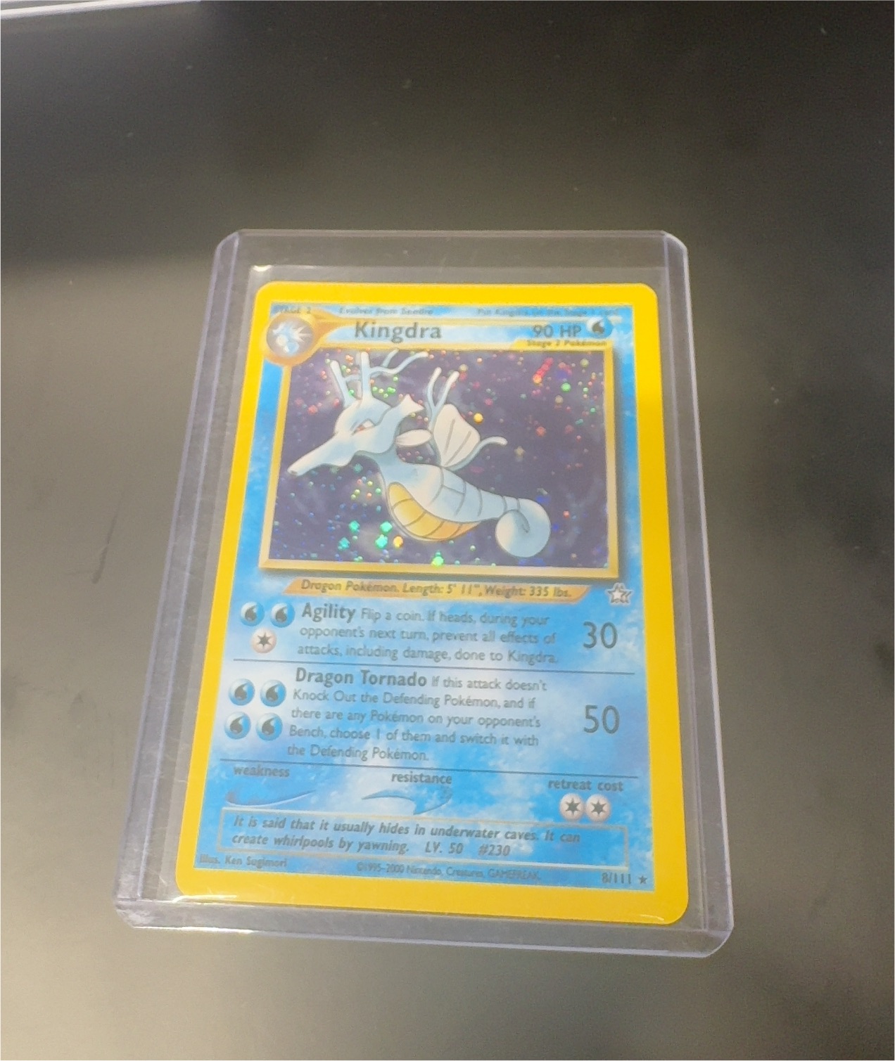 2000 Pokémon Neo Genesis #8 Kingdra — front