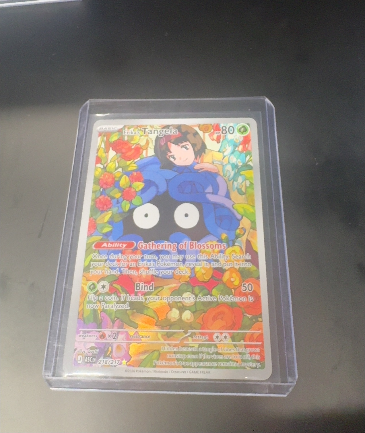 2025 Pokémon Destined Rivals #218 Erika's Tangela — front
