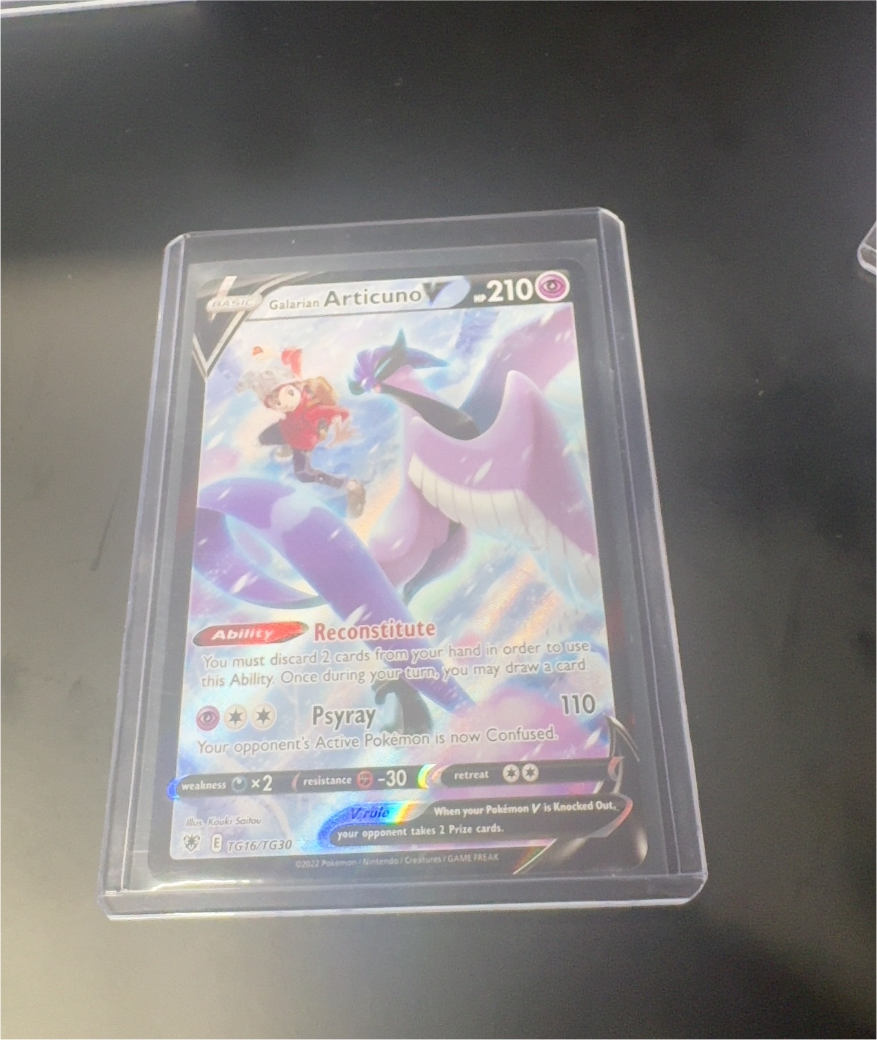 2022 Pokémon Silver Tempest Trainer Gallery #TG16 Galarian Articuno V — front