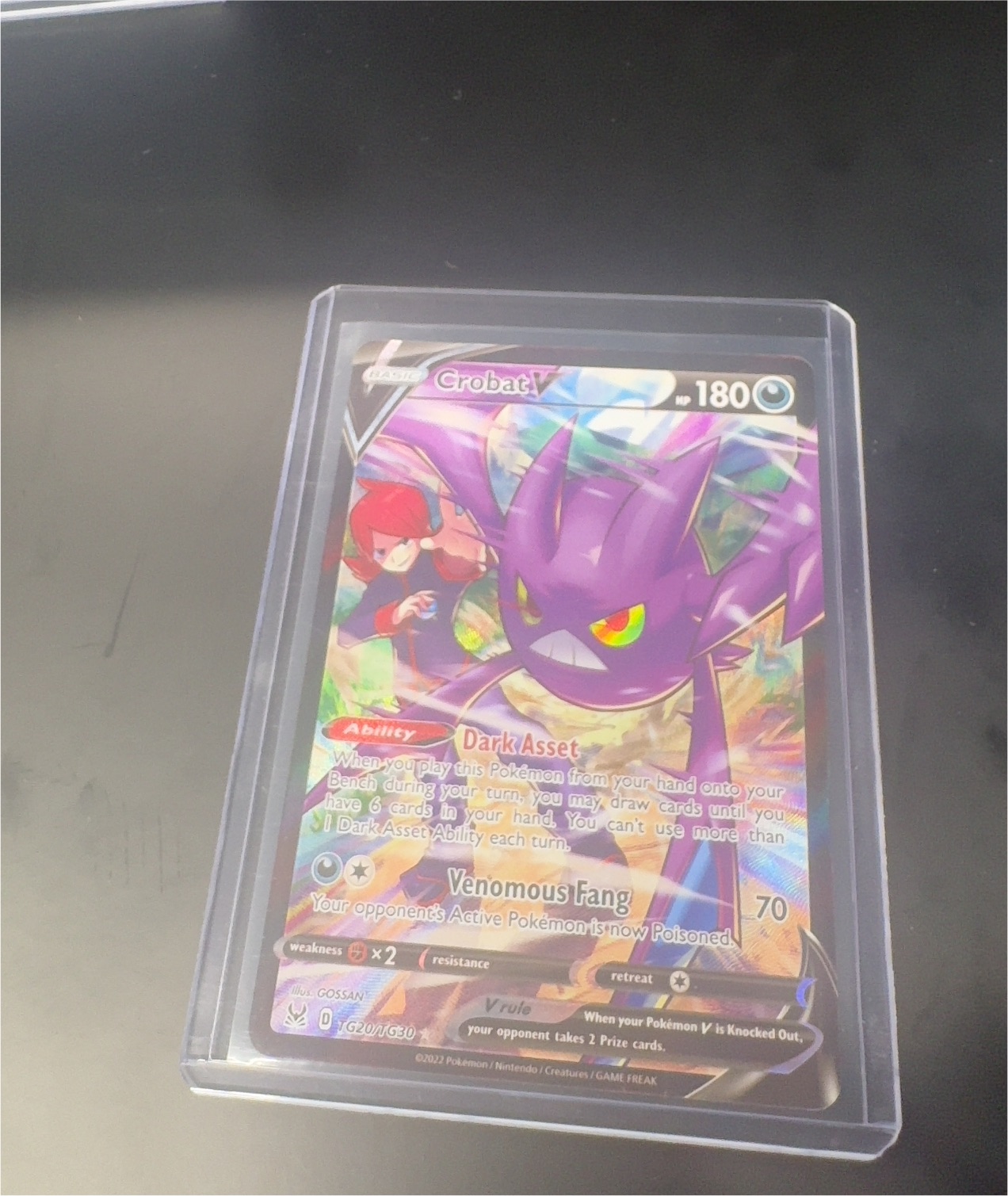 2022 Pokémon Lost Origin Trainer Gallery #TG20 Crobat V — front
