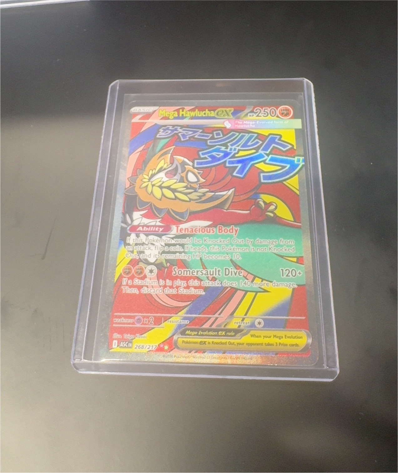 2025 Pokémon Mega Evolution #268 Mega Hawlucha ex — front