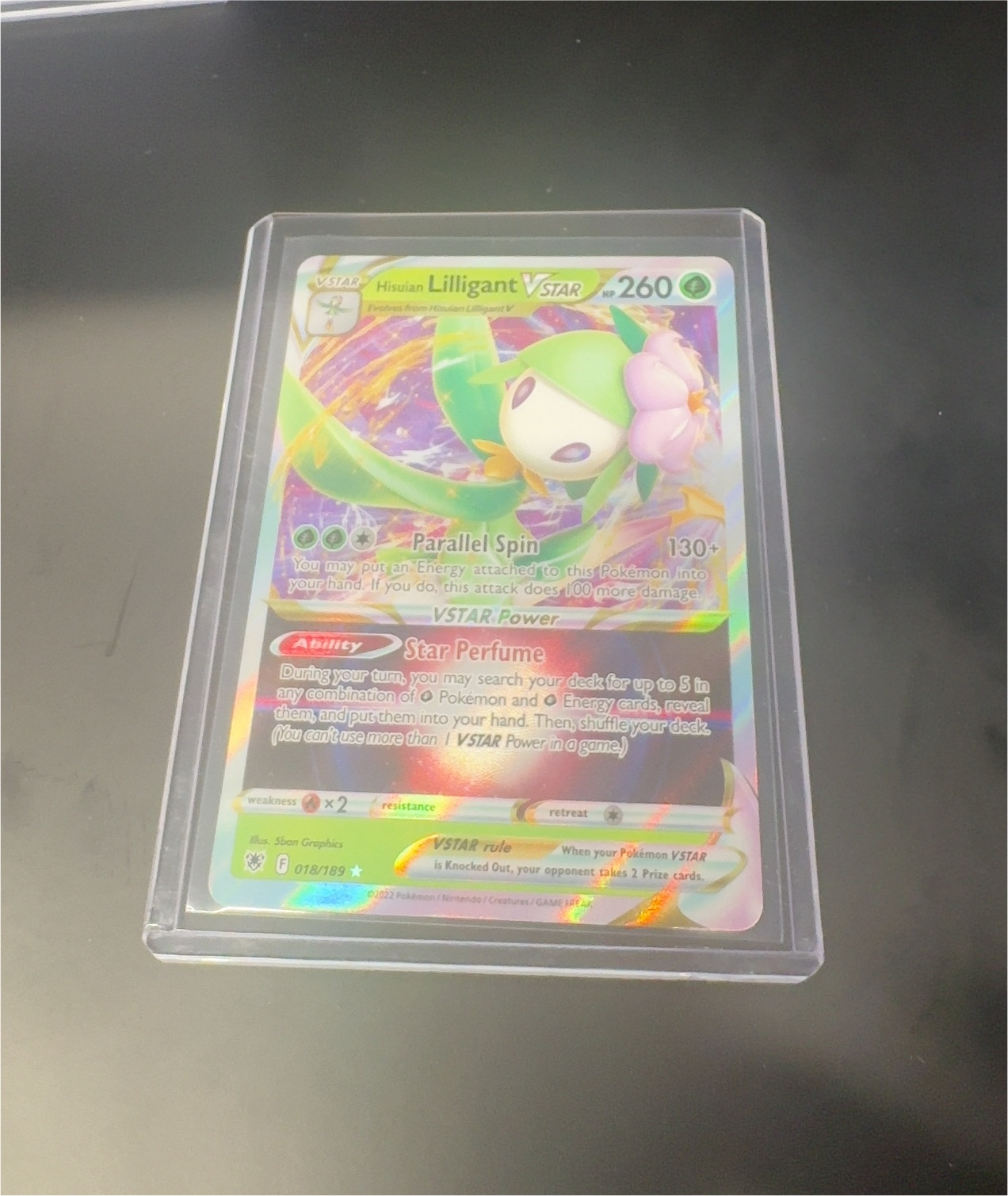 2022 Pokémon #018 Hisuian Lilligant VSTAR — front