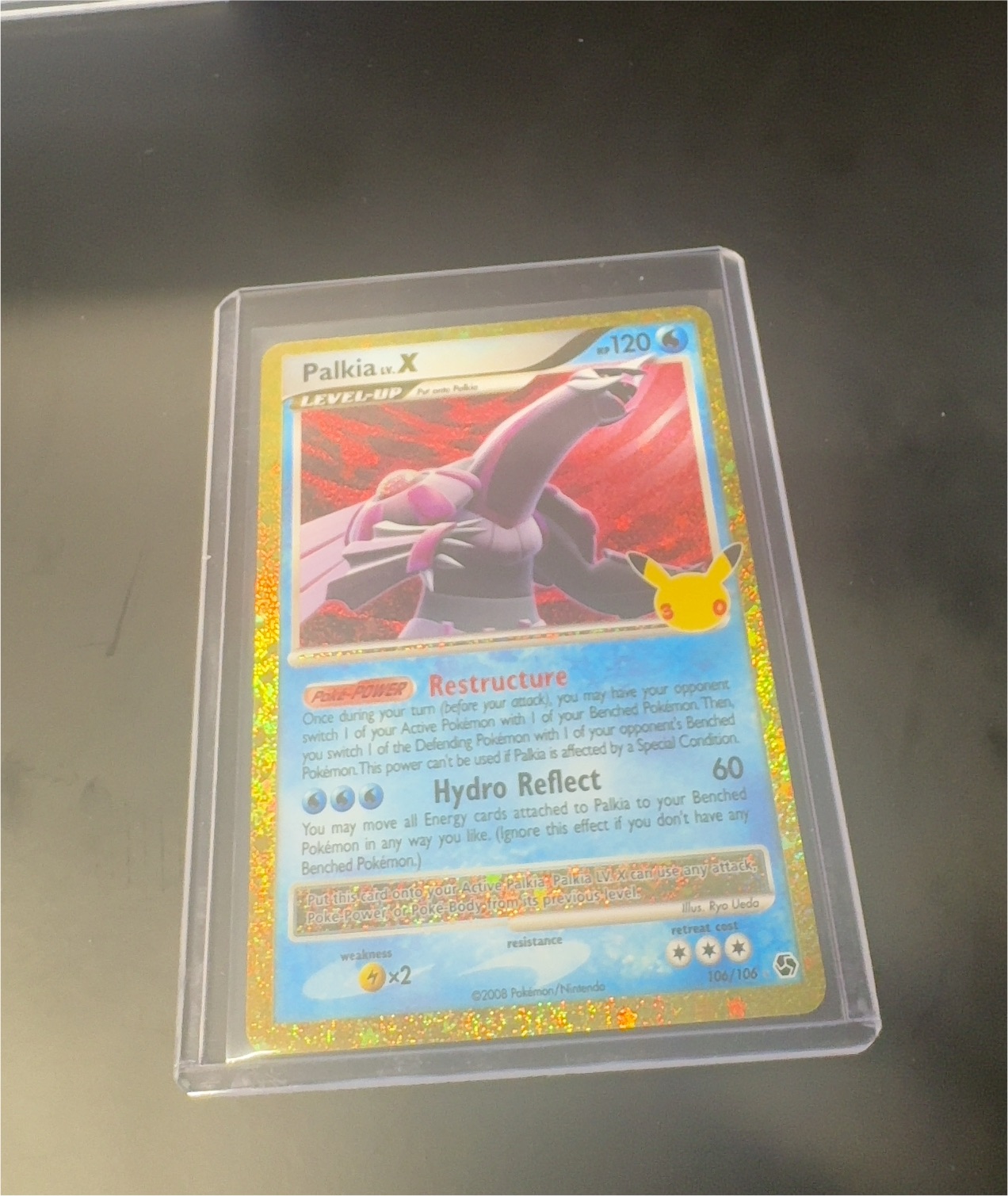 2008 Pokémon Stormfront #106 Palkia LV.X — front
