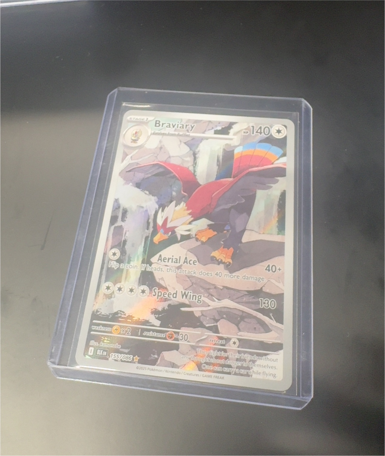 2025 Pokémon Black Bolt #155 Braviary — front