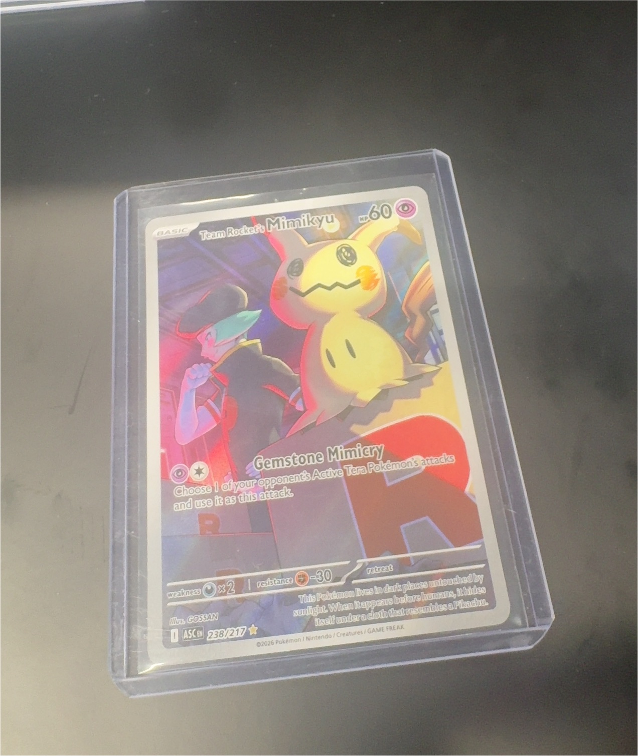 2025 Pokémon #238 Team Rocket's Mimikyu — front