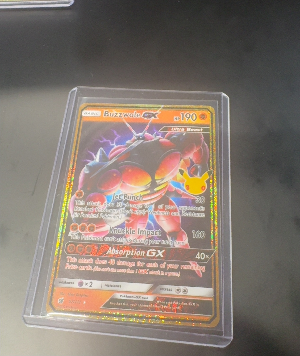 2017 Pokémon Crimson Invasion #57 Buzzwole GX — front