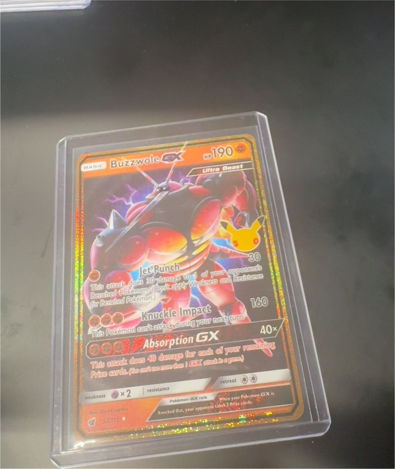 2017 Pokémon Crimson Invasion #57 Buzzwole GX — front