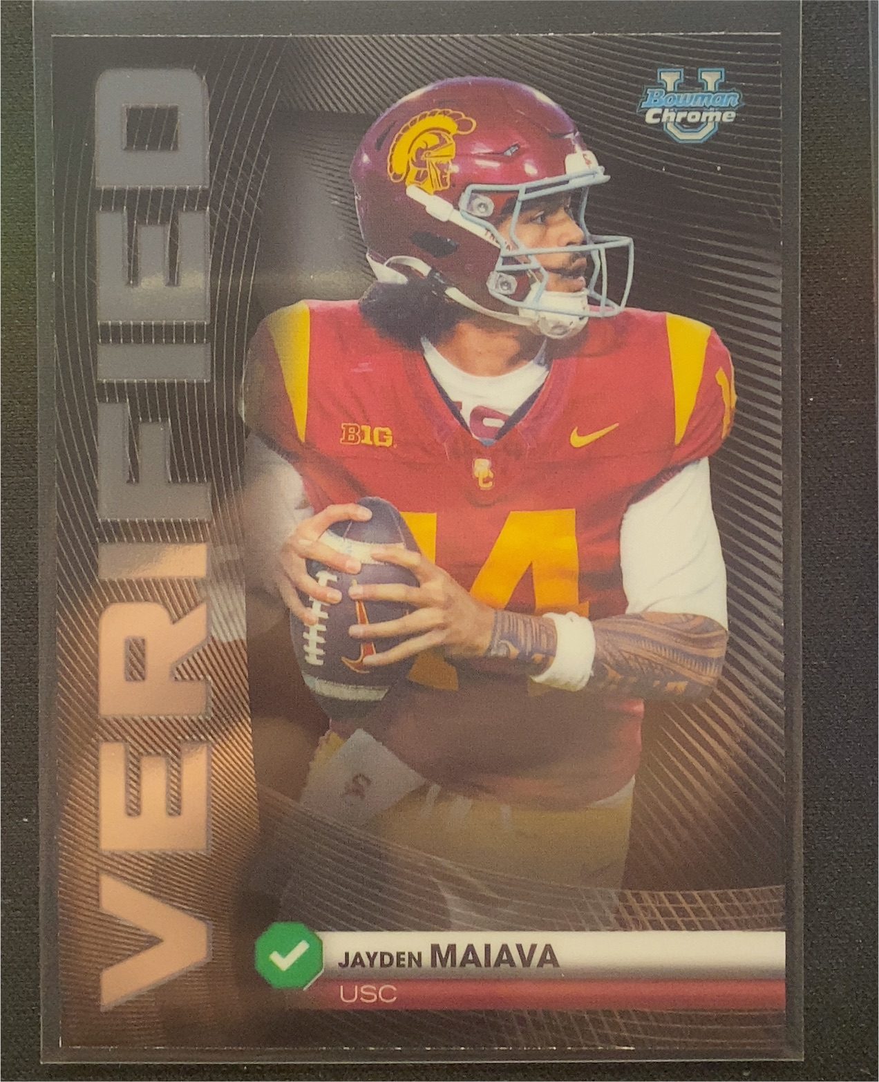 2024 Bowman University Chrome #94 Jayden Maiava — front