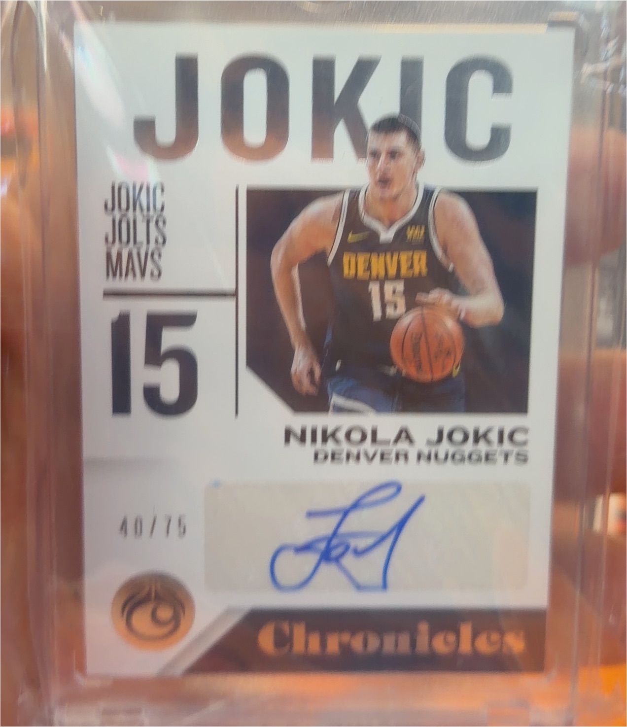 2015-16 Panini Classics Rookie Signatures Nikola Jokic — front