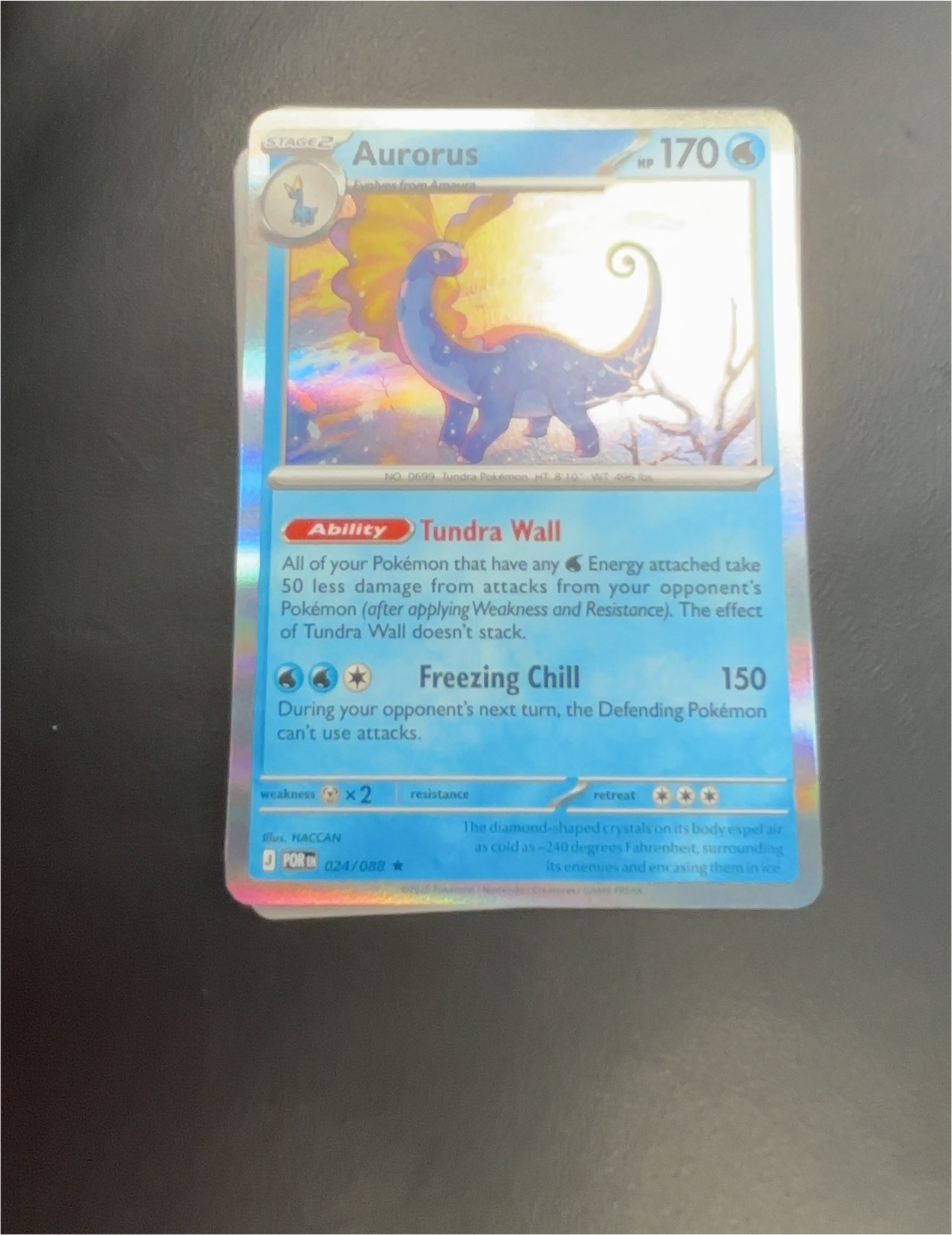 2025 Pokémon #024 Aurorus — front