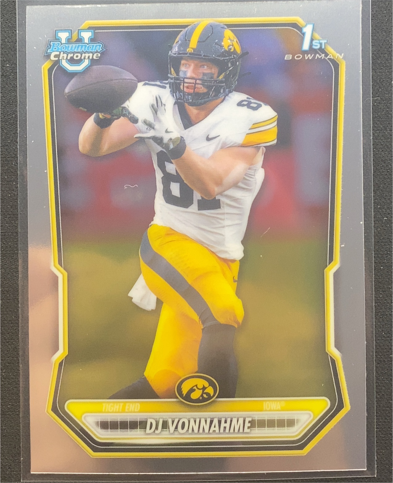 2022 Bowman University Chrome #96 DJ Vonnahme — front