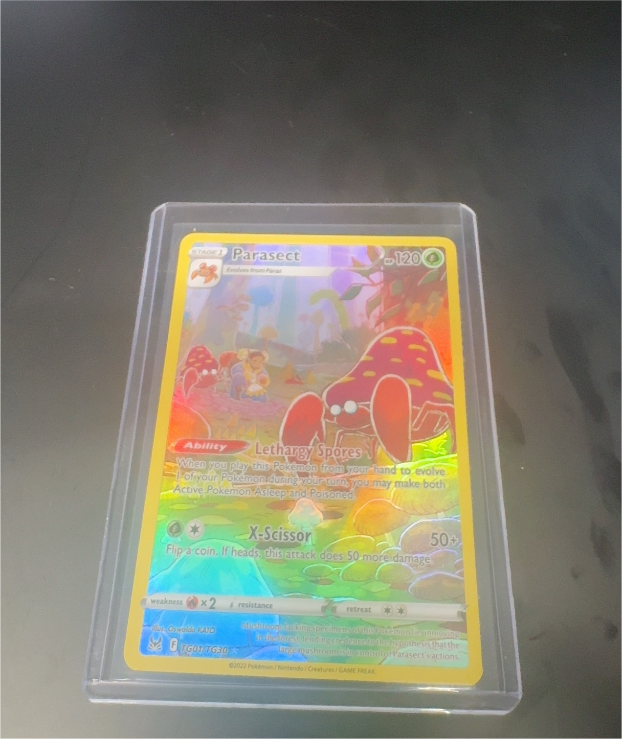 2022 Pokémon Lost Origin #TG01 Parasect — front