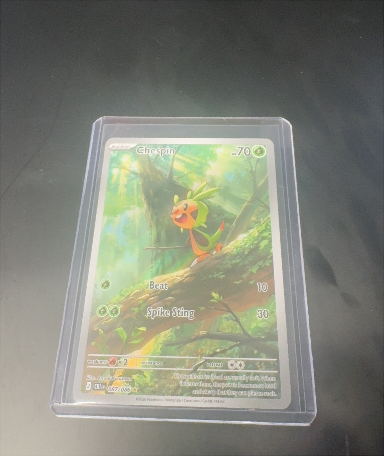 2025 Pokémon #087 Chespin — front