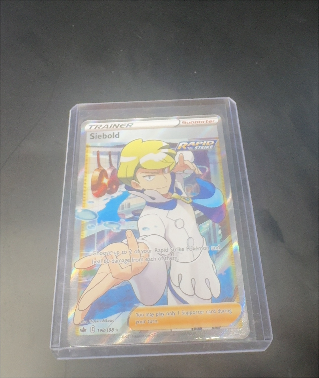 2021 Pokémon Sword & Shield—Chilling Reign #198 Siebold — front