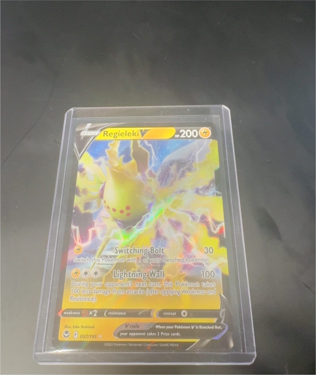 2022 Pokémon Silver Tempest #057 Regieleki V — front