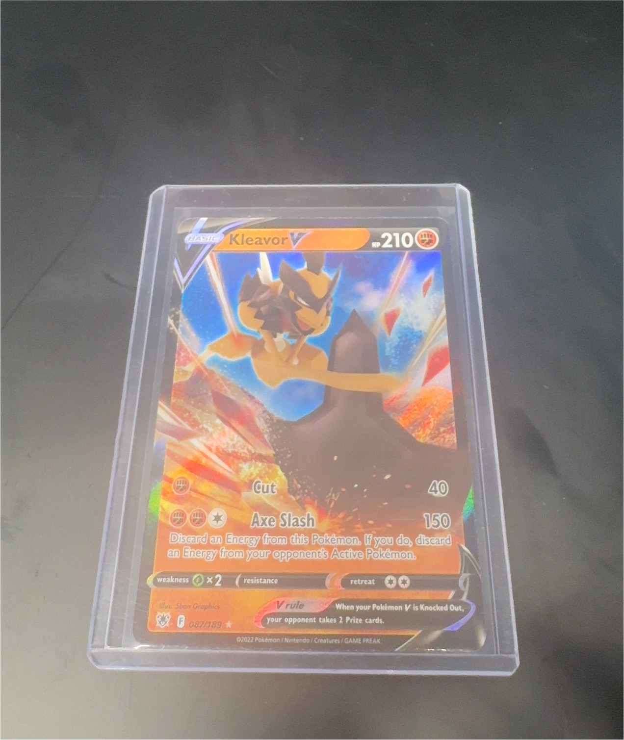 2022 Pokémon Astral Radiance #087 Kleavor V — front