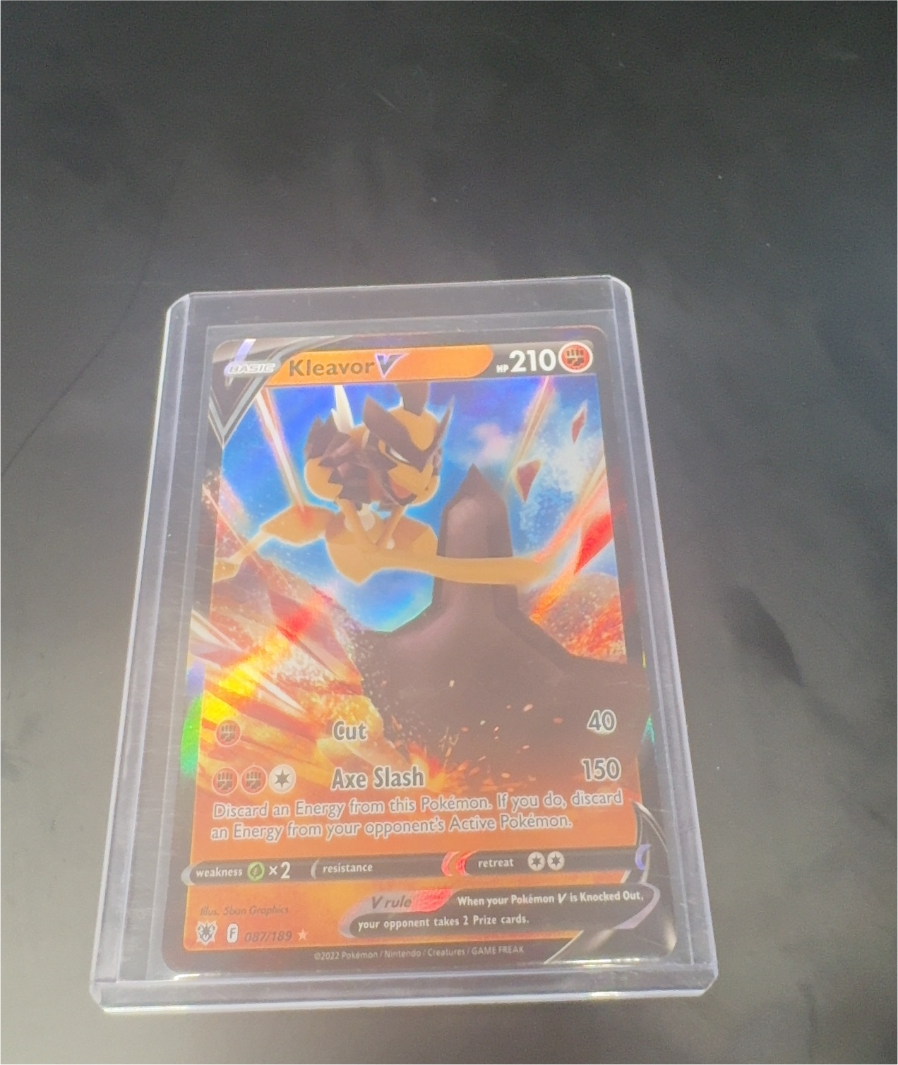2022 Pokémon Astral Radiance #087 Kleavor V — front