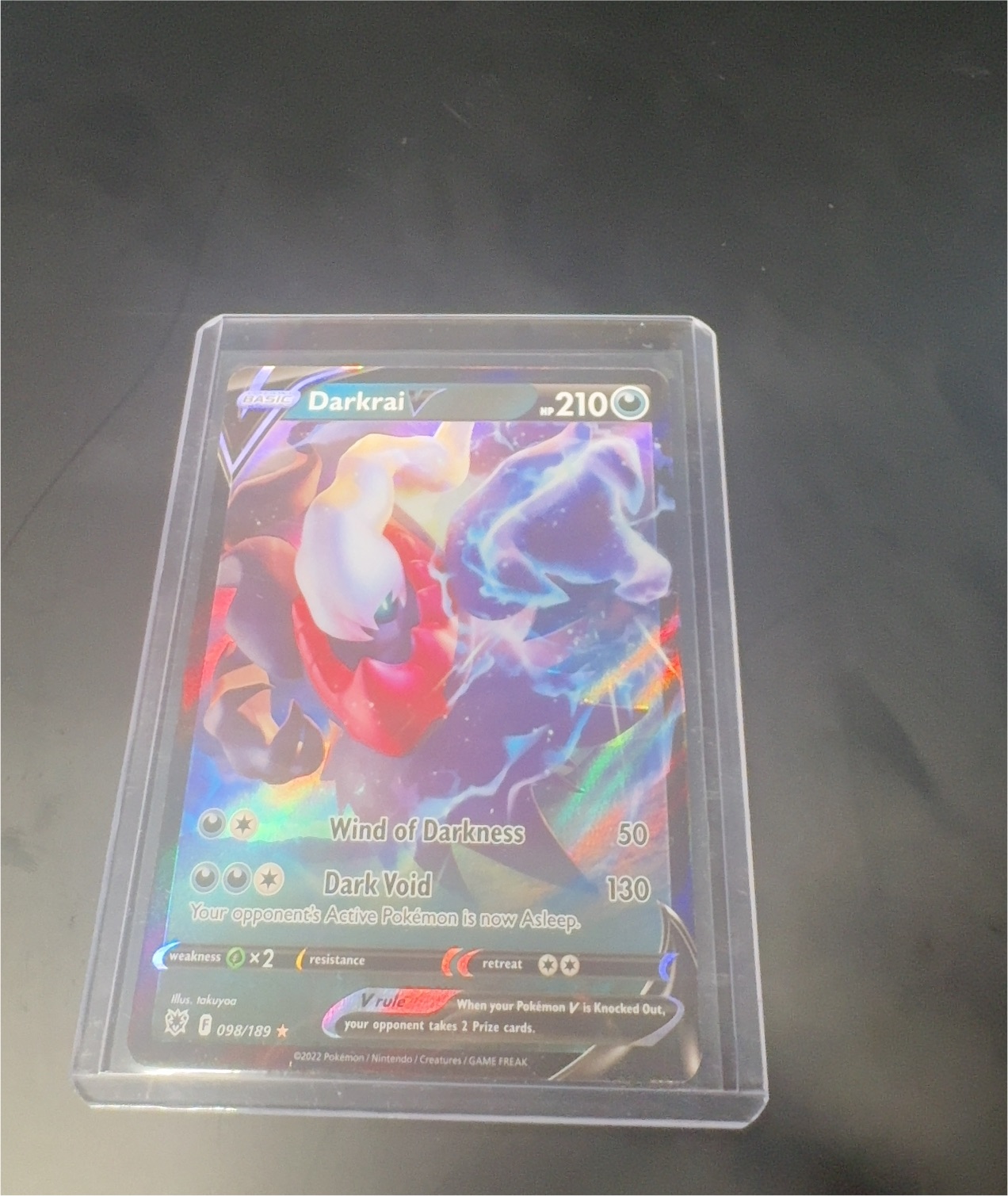 2022 Pokémon Astral Radiance #098 Darkrai V — front