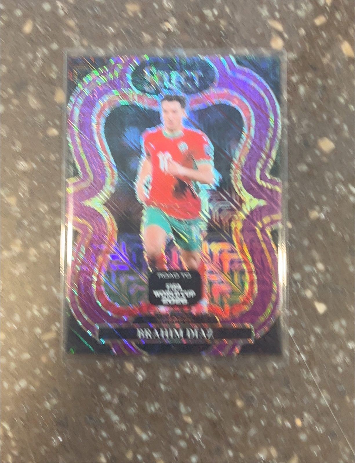 2023 Panini Prizm Premier League Color Blast CB-MS Mohamed Salah — front