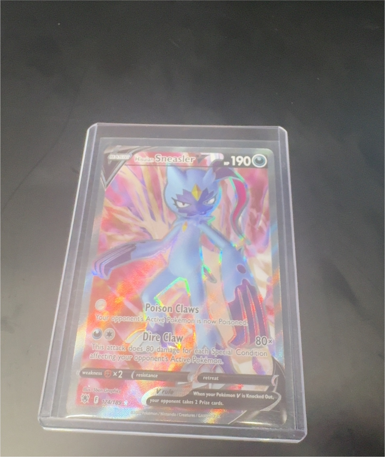 2022 Pokémon #174 Hisuian Sneasler V — front