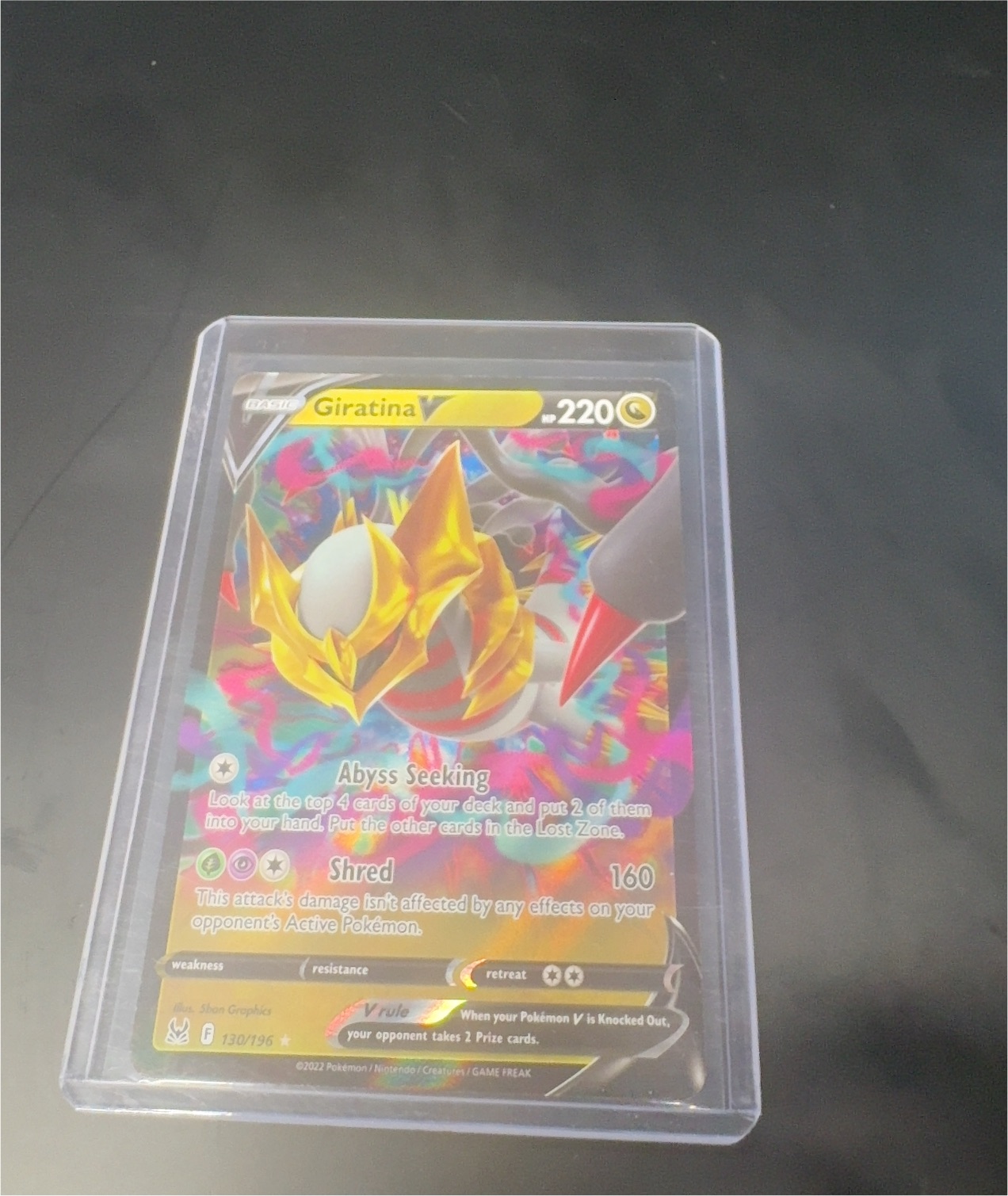2022 Pokémon Lost Origin #130 Giratina V — front