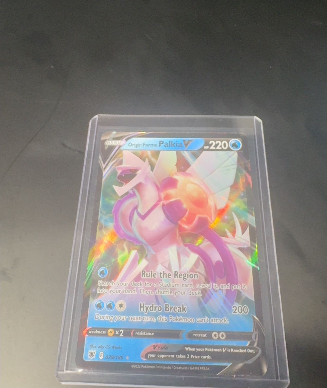 2022 Pokémon #039 Origin Forme Palkia V — front