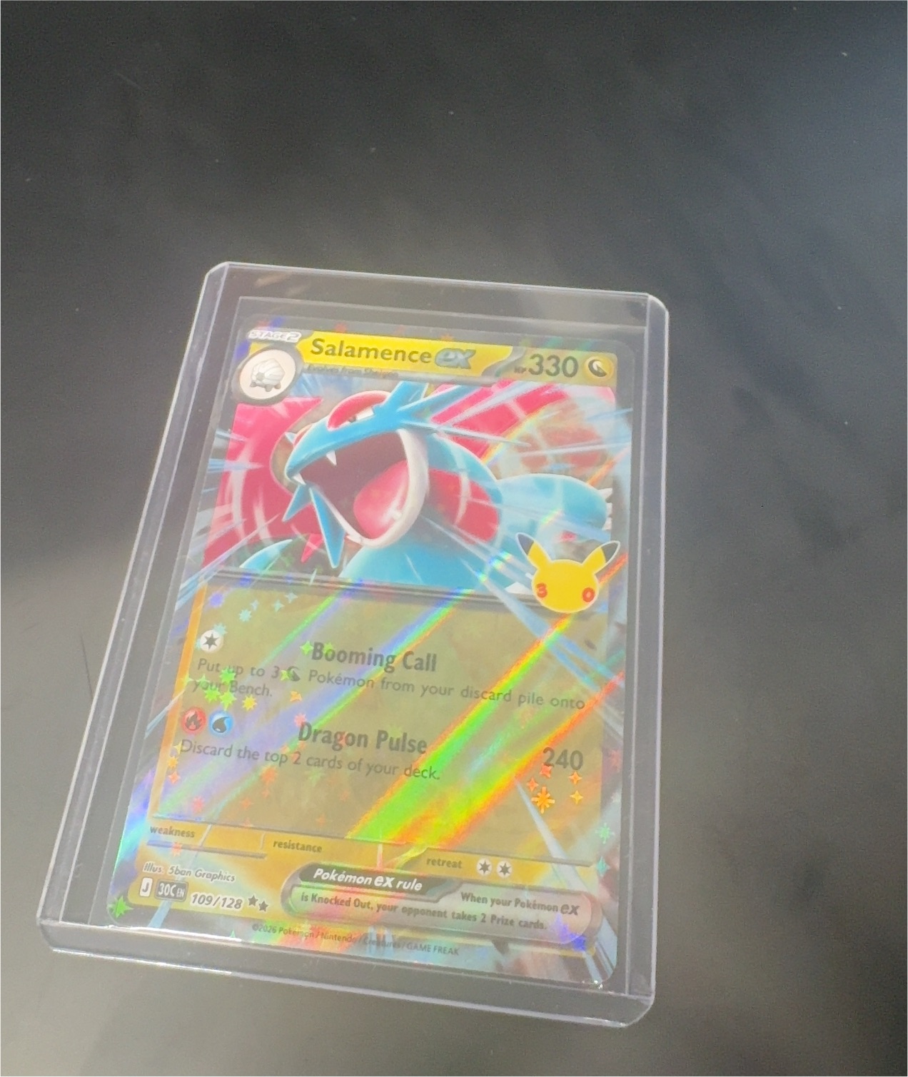 2025 Pokémon Mega Evolution #109 Salamence ex — front