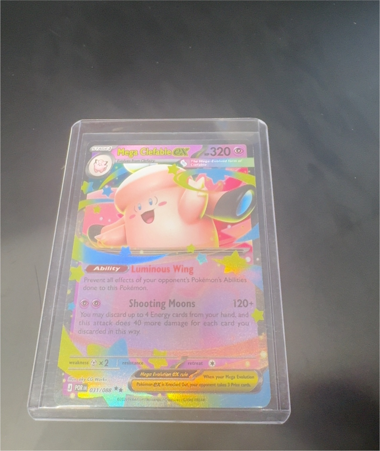 2025 Pokémon #31 Mega Clefable ex — front