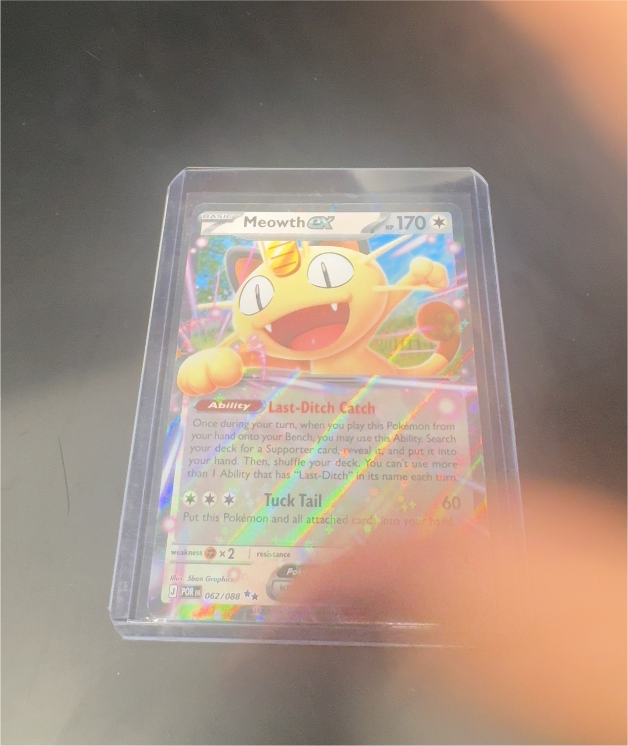 2025 Pokémon Journey Together #062 Meowth ex — front