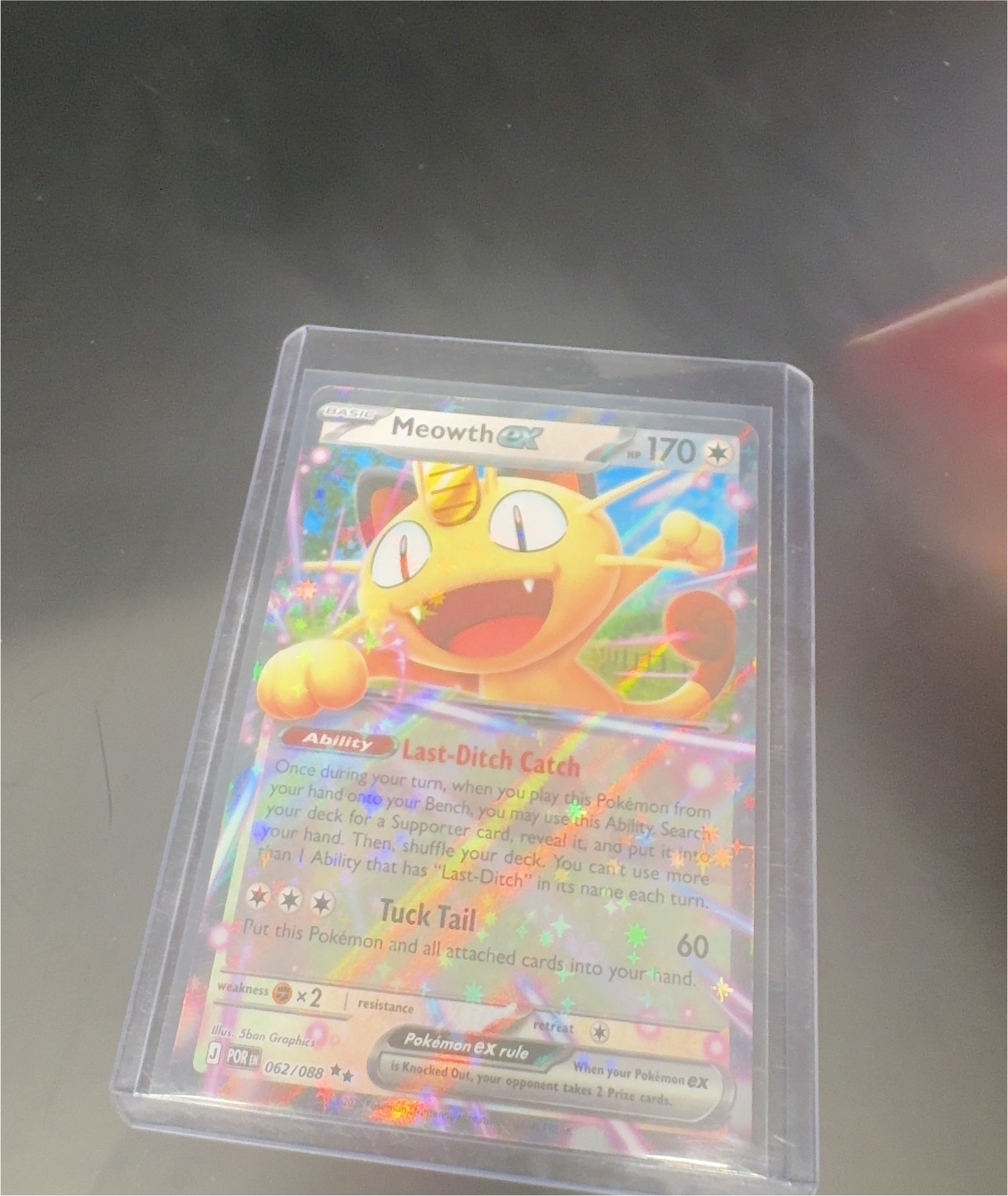2025 Pokémon #062 Meowth ex — front