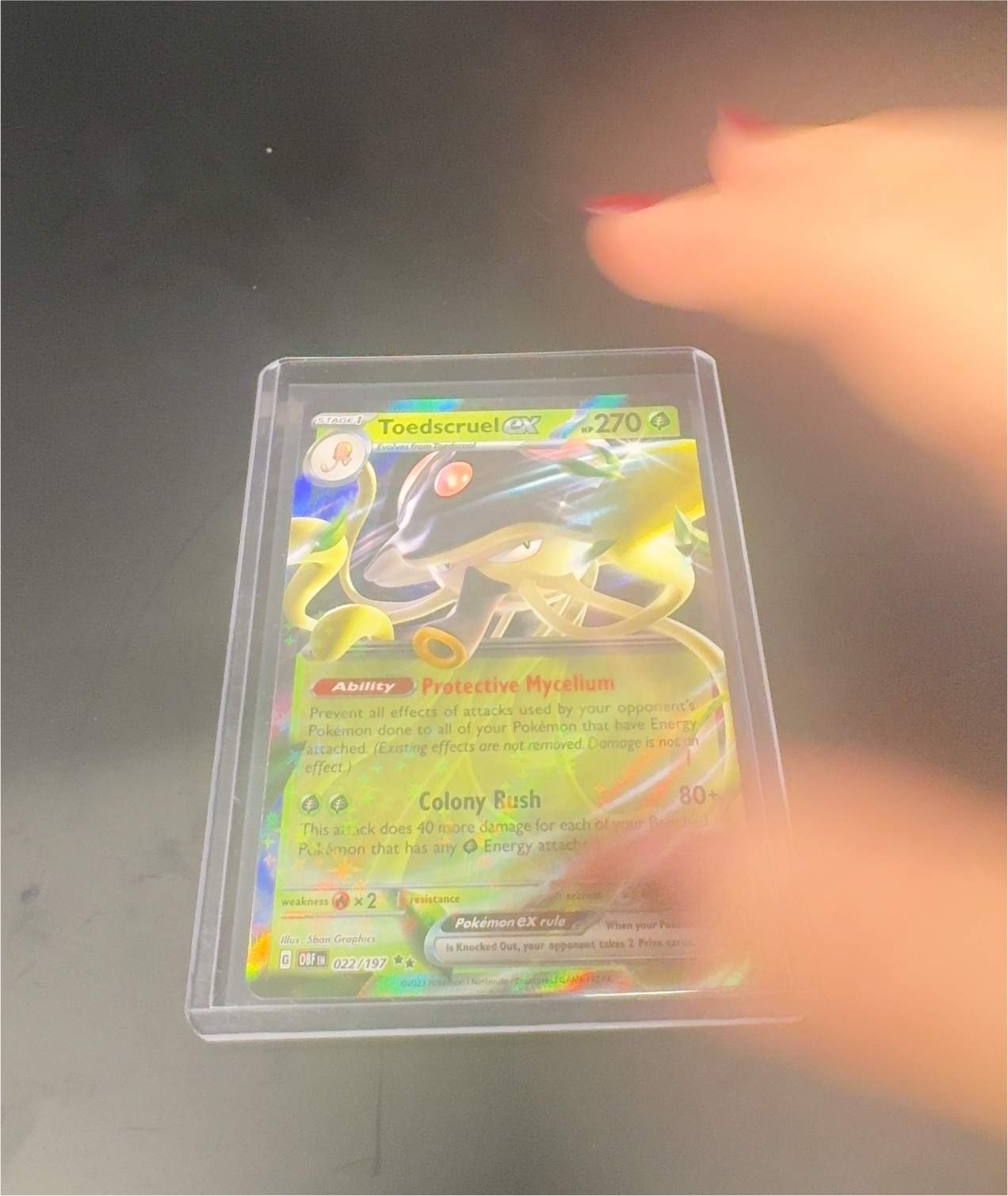 2023 Pokémon Scarlet & Violet—Obsidian Flames #022 Toedscruel ex — front