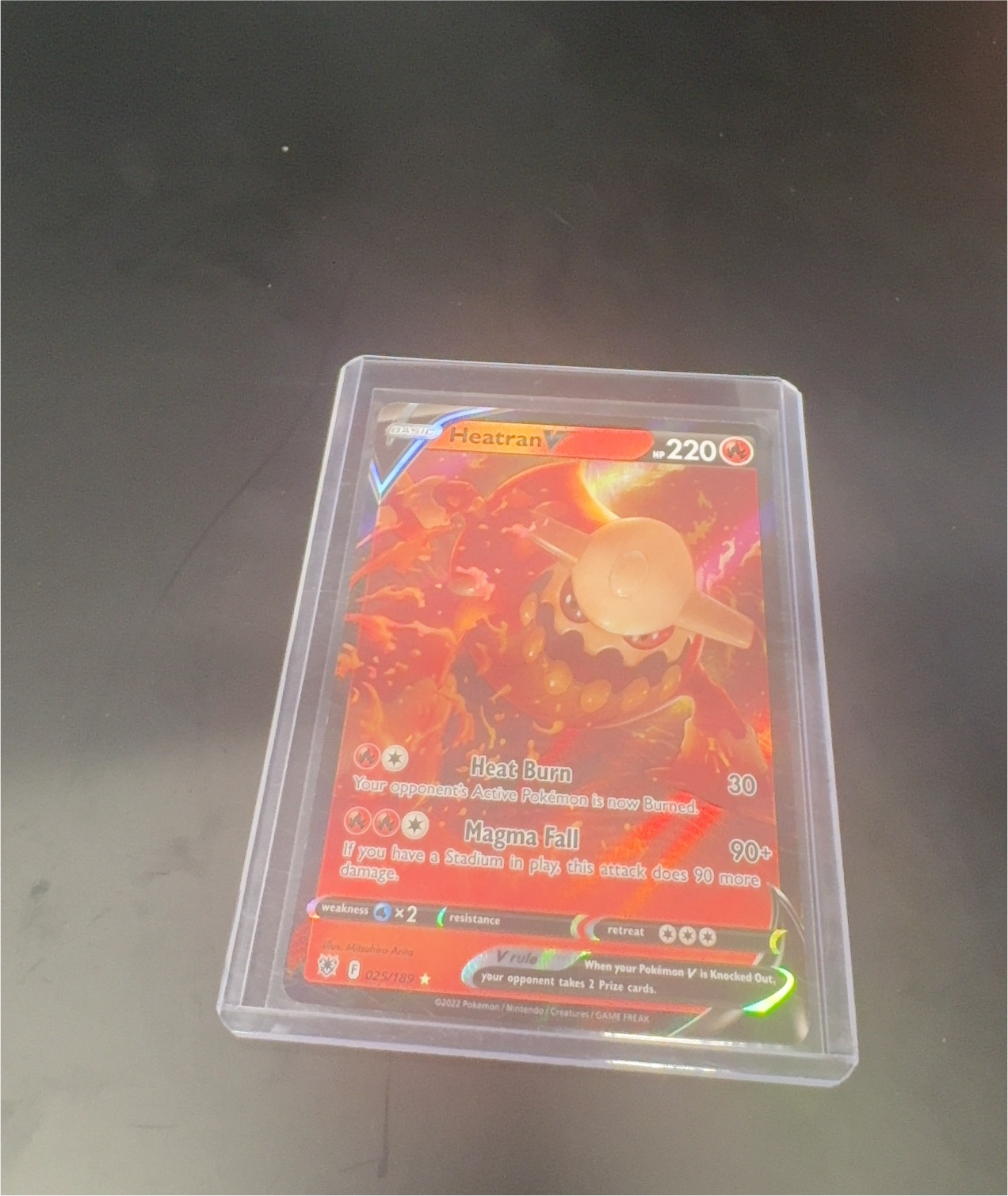 2022 Pokémon Astral Radiance #025 Heatran V — front