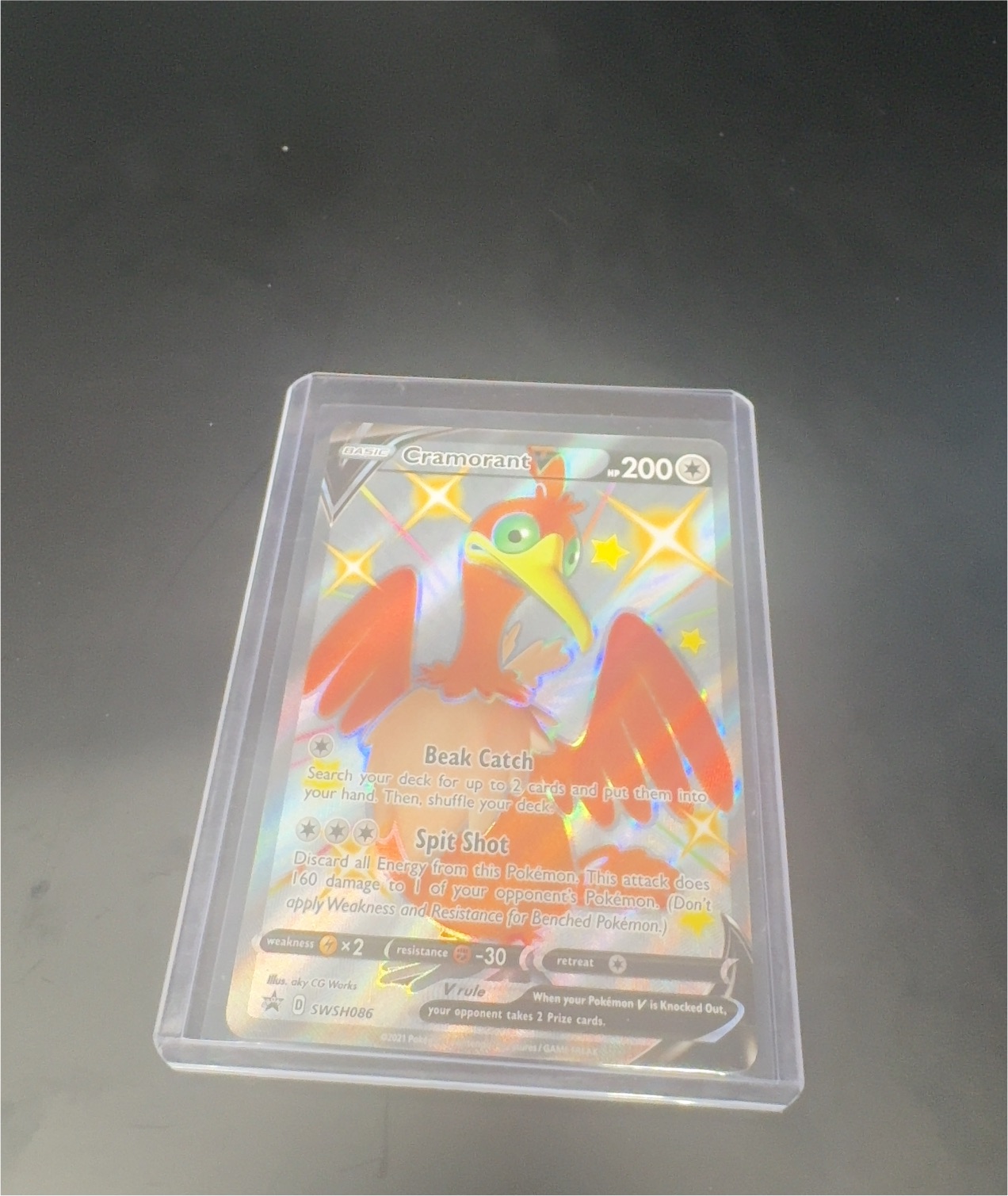 2021 Pokémon Sword & Shield Black Star Promos #SWSH086 Cramorant V — front